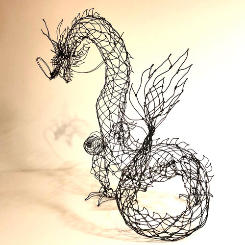 ワイヤーアート龍（大）シャドーアート その他アート ヤスバル 通販