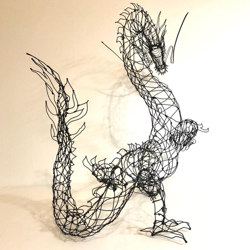 ワイヤーアート龍（大）シャドーアート その他アート ヤスバル 通販