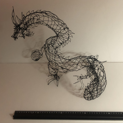 ワイヤーアート龍（大）シャドーアート その他アート ヤスバル