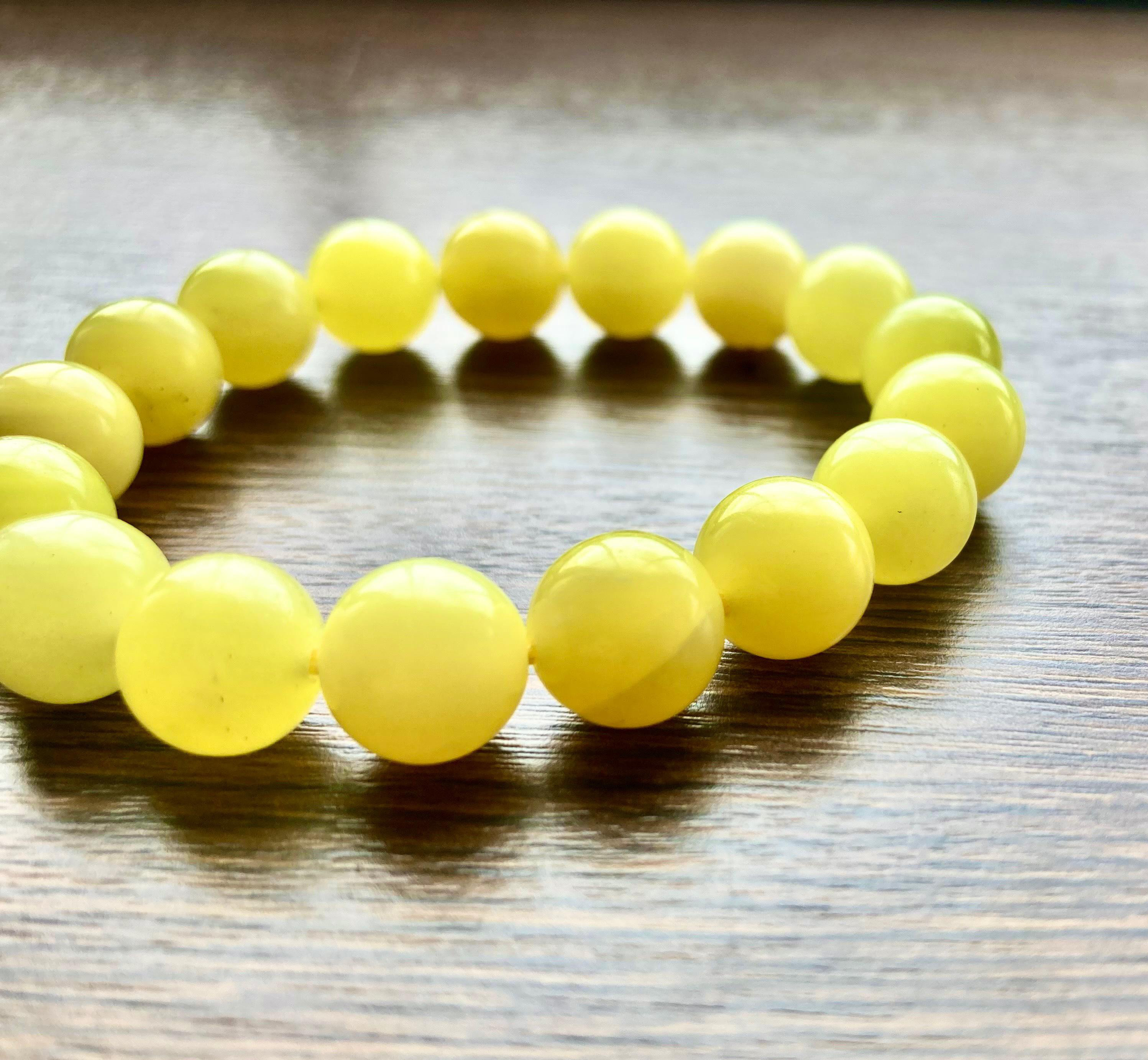 珍しい！天然レモンクリスタル イエロークリスタル ブレスレット