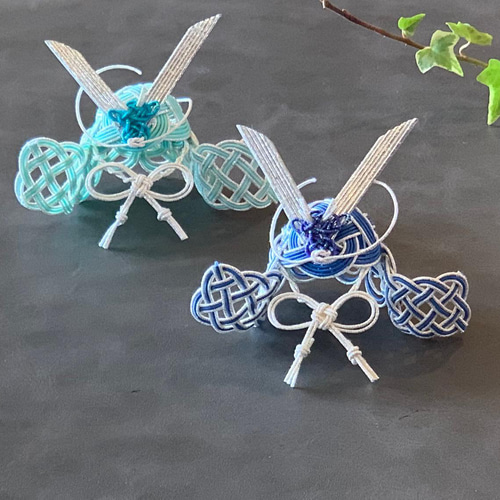 再販！水引兜飾り【縹-はなだ-】 五月人形・こいのぼり tomoemon 通販