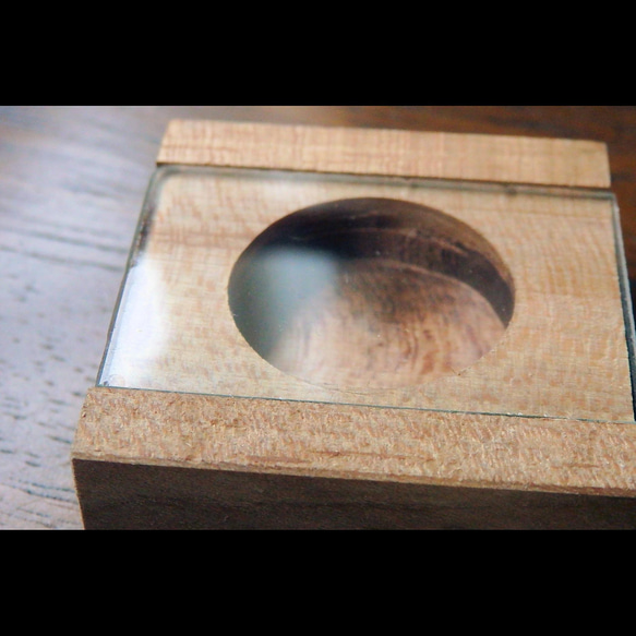 桜木のガラストップ指輪ケース 3枚目の画像