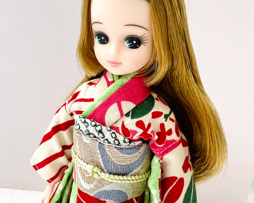 1999年旧タカラリカちゃん 着物ピンク桜