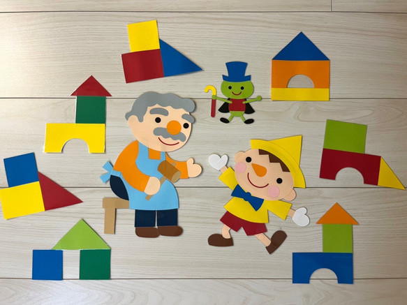 ピノキオ壁面 保育 壁面 おもちゃ壁面 1枚目の画像
