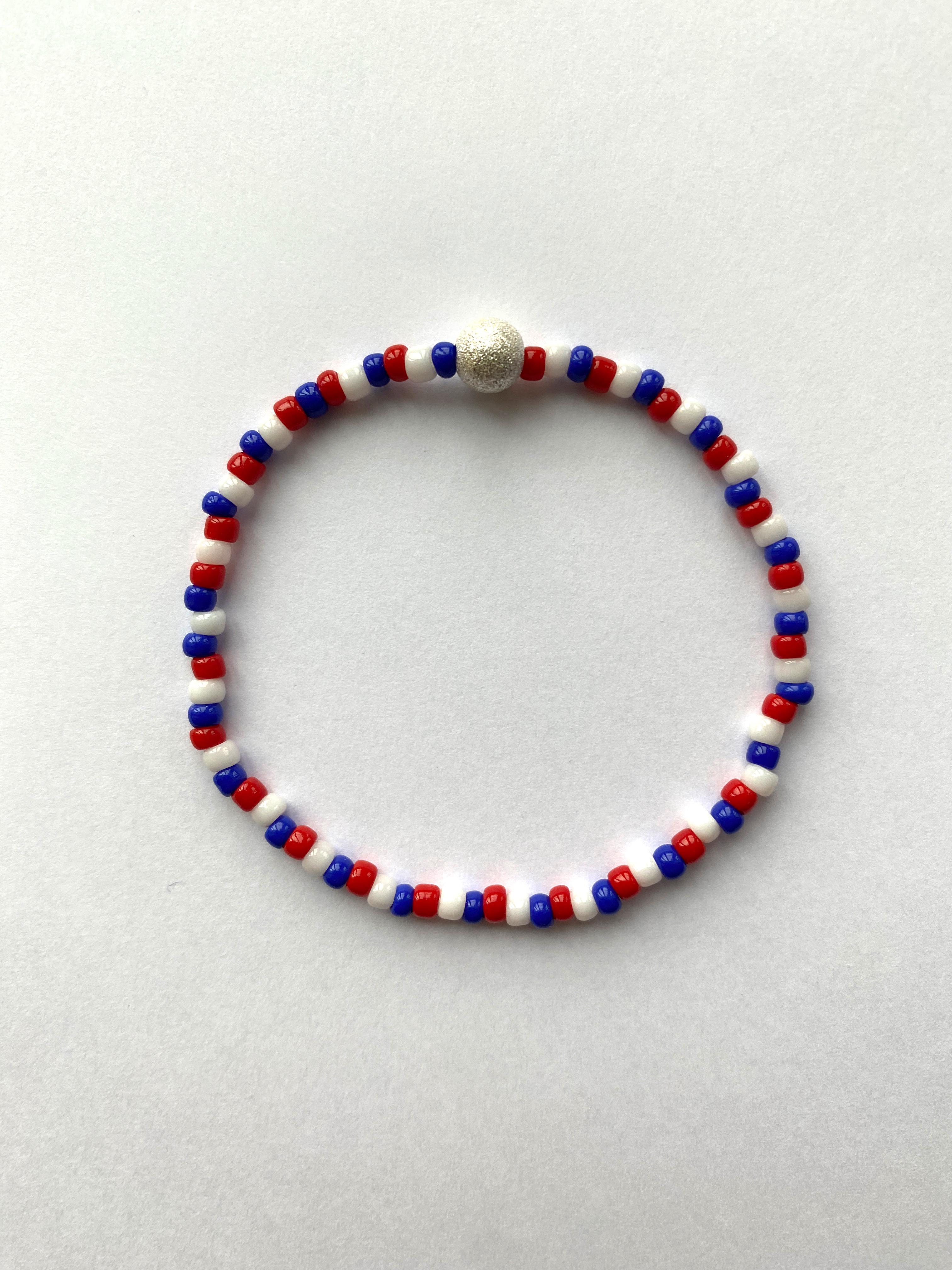 ビーズブレスレット　ミサンガ