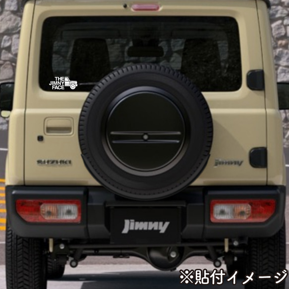スズキジムニー jimny JB64 ／シエラ sierra JB74 thejimnyface カッティングステッカー 3枚目の画像