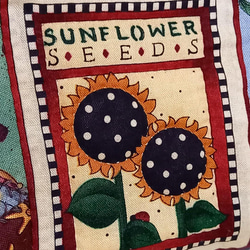 手工製作的美國鄉村軟袋向日葵瘋狂被子拼布 第3張的照片