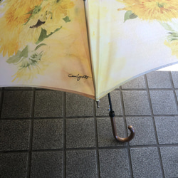 雨傘　向日葵と青い蜂　梅雨対策2023 9枚目の画像