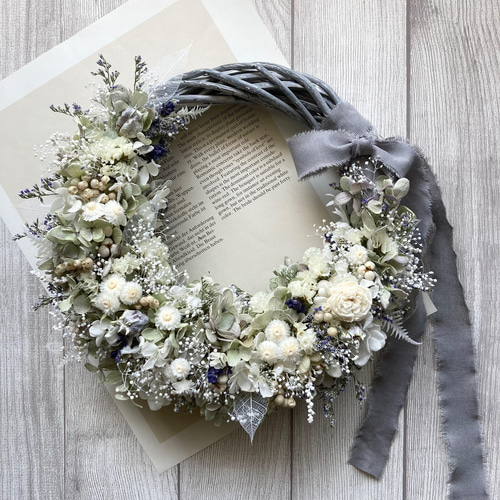 4.アンティーク紫陽花ハーフリース