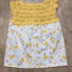 子供服　かぎ針編み　サマーワンピース 2枚目の画像