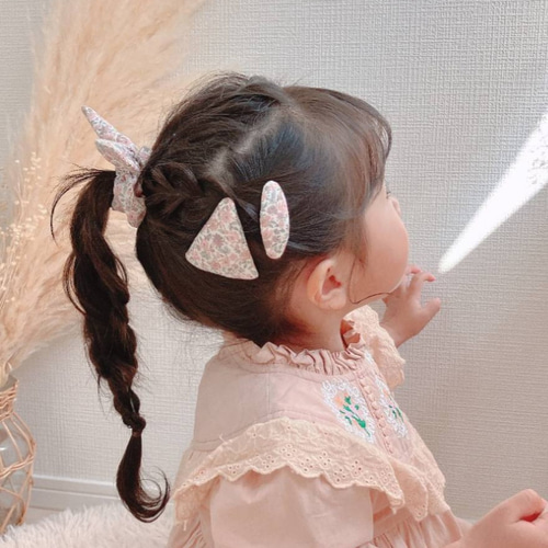 3点set】リバティハンナローズ ヘアアクセセット❀ ヘアクリップ 髪