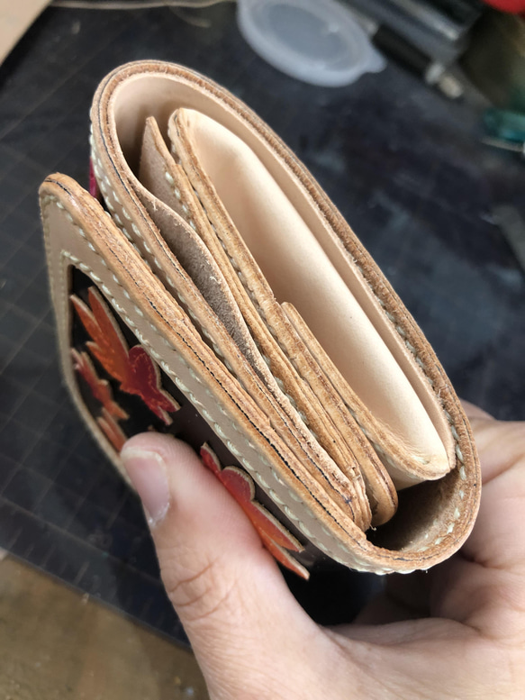 ３折財布コンパクト(カードポケット×７) 12枚目の画像