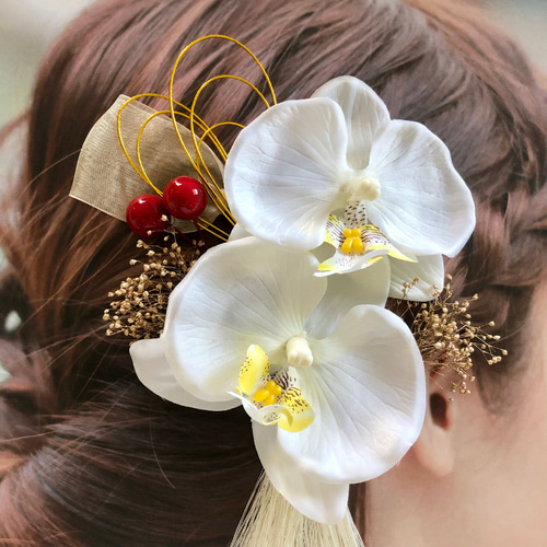 ◇胡蝶蘭 ヘッドパーツ ヘアピン ヘッドドレス 髪飾り ヘア ◇胡蝶蘭 ヘッドパーツ ヘアピン ヘッドドレス 髪飾り ヘア