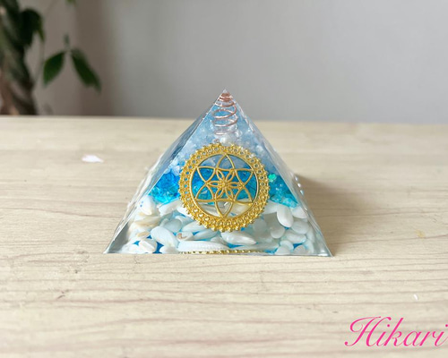 ピラミッド オルゴナイト❤️‼️5cm型 調和の願い 877f3fb2364609263238e3926c74c9