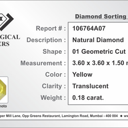 K18YG  オクタゴンカット天然ダイヤモンドピアス 11枚目の画像