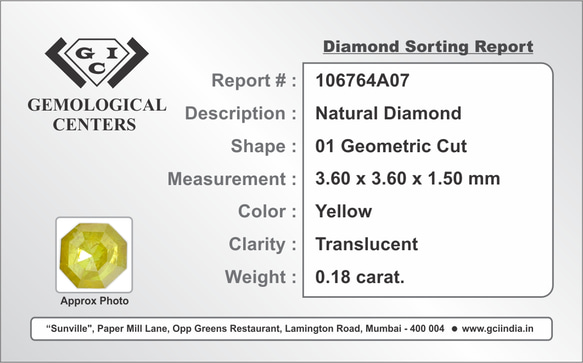 K18YG  オクタゴンカット天然ダイヤモンドピアス 11枚目の画像