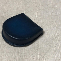 馬蹄型 コインケース くすみブルー 美品 馬蹄型コインケース | haru leathercraft