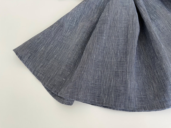 リネン素材２WAYジャンパースカート（グレンチェック） 16枚目の画像