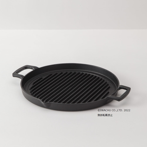 未使用品❗️グリルパン 丸型　　岩鋳 南部鉄器 公式】岩鋳 南部鉄器 グリルパン（丸） 25㎝ その他調理器具 IWACHU
