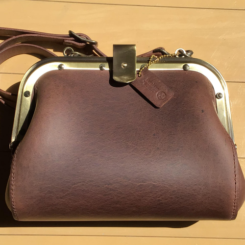 車掌 バッグ カバン イタリアンレザー 本革 マレンマ ブラウン  