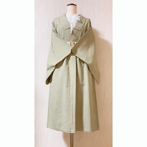 展示品 ◇着物リメイク◇ セットアップ えんじ色 ベルト付き 1点