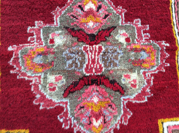 手織りトルコ絨毯 164x104cm ヴィンテージ ラグ 5枚目の画像