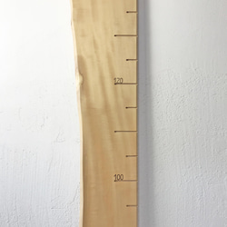 【木の身長計　耳付き材】とち／N-SIN-TC-23　お子さまの成長を見守る 4枚目の画像