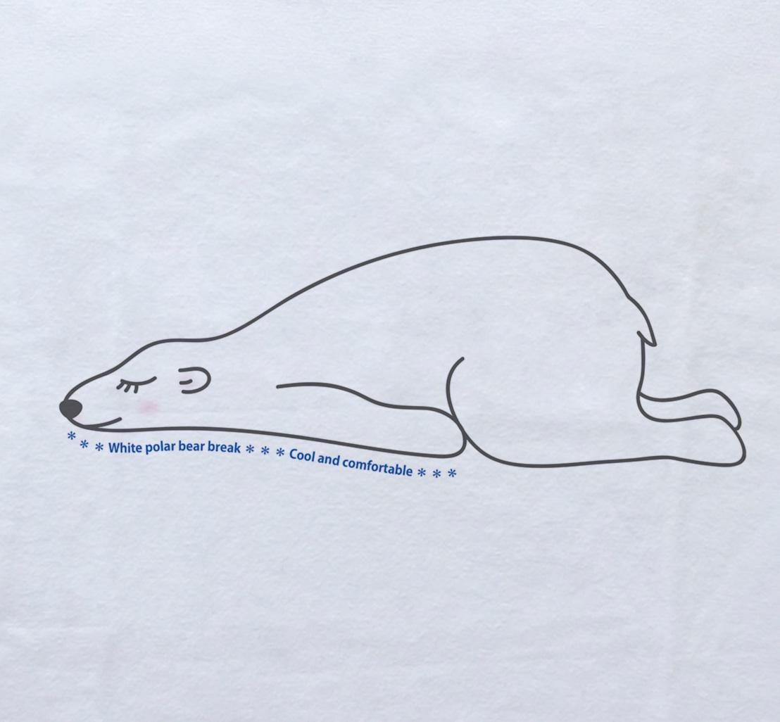 ◆◇シロクマのひと休み　5.6oz　Tシャツ　white