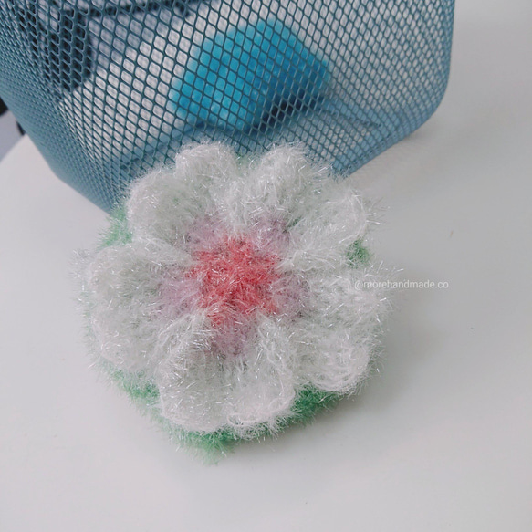MH make 韓國清潔紗萬用刷 春暖花開 花朵 立體 環保 清潔（現貨+預購） 第1張的照片