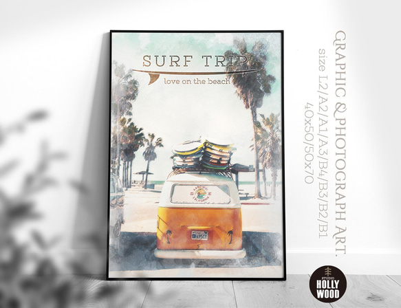 ☆インテリアアートポスター -SURF TRIP-【065】 1枚目の画像