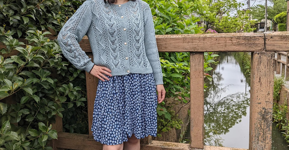 手編み春夏用カーディガン Mサイズ 毛糸 Yarn chaser 通販 手編み春夏用カーディガン Mサイズ 毛糸 Yarn chaser 通販