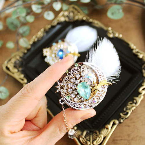 高級クリスタル使用】耀煌の星ブローチ ☆全2色 ブローチ Radiant