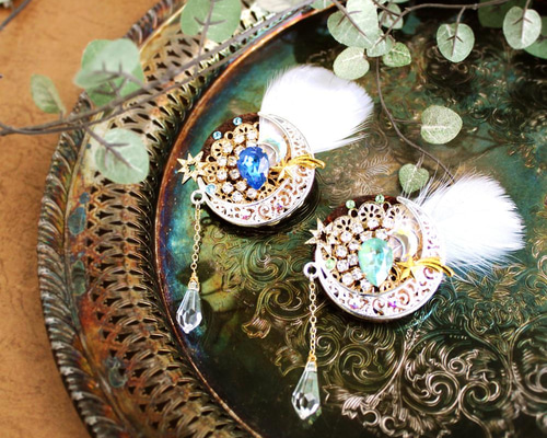 高級クリスタル使用】耀煌の星ブローチ ☆全2色 ブローチ Radiant