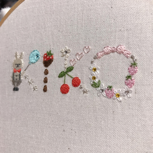 受注制作✳︎母の日にも】お名前オーダー刺繍✳︎幼稚園バッグ