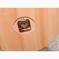受注生産 職人手作り 壁掛け時計 木製時計 静音 インテリア おうち時間 木製 家具 無垢材 天然木 木工 LR2018 4枚目の画像
