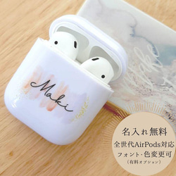 AirPods第1.2.3世代対応/AirPods Pro 保護ケース•-•❉名前入りオーダー 
