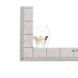 PDT-2571-G [2 件] 扁平蝴蝶陰影吊墜，扁平蝴蝶陰影 第5張的照片