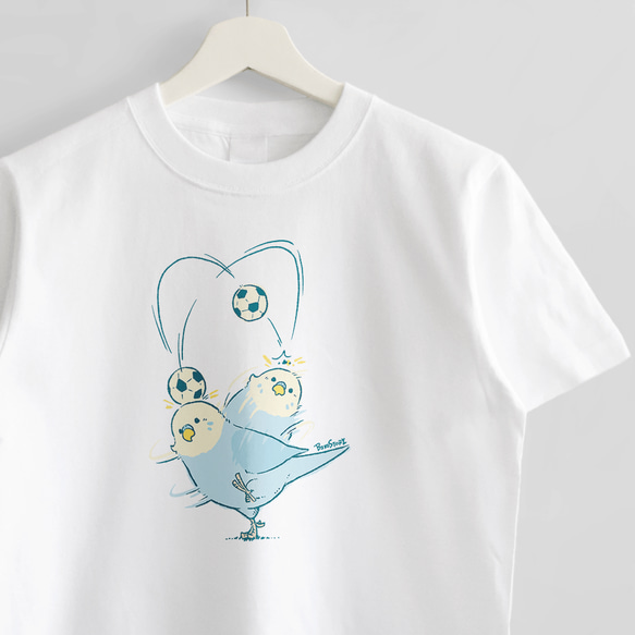 Tシャツ（Lifting Budgerigar） 1枚目の画像