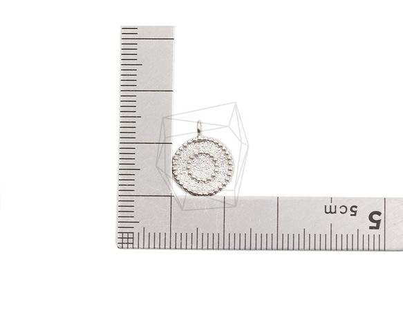 PDT-2575-MR【2個入り】コインペンダント,Coin Pendant/11.7mm x 14.5mm 5枚目の画像