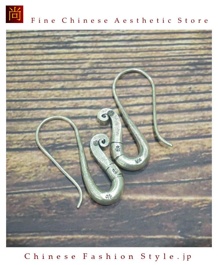 銀純度99％以上のピュアシルバージュエリーアート職人手作りのピアス＃151 8,512円