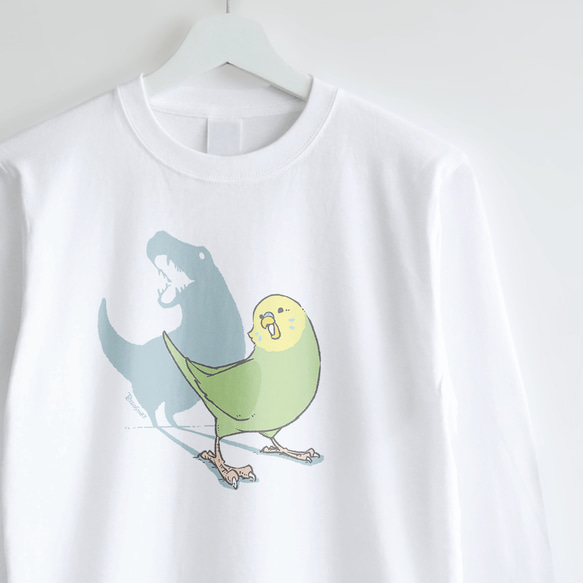長袖Tシャツ（鳥と恐竜 / セキセイインコ） カットソー BIRDSTORY 通販 ...