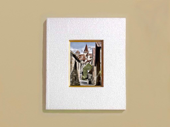 ポストカード ヨーロッパ風景画（組み合わせ自由4枚セット1.000円）No.206  ドルドーニュの中世の村 4枚目の画像