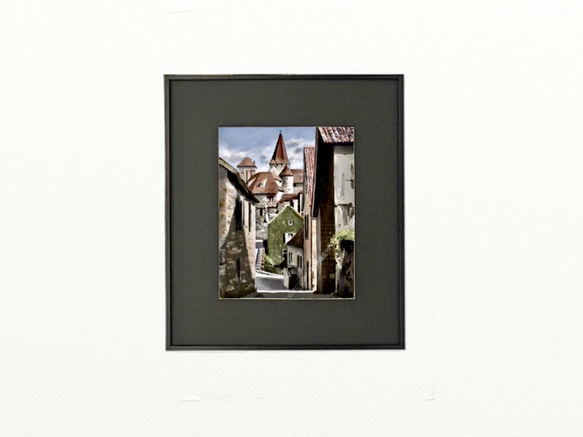 ポストカード ヨーロッパ風景画（組み合わせ自由4枚セット1.000円）No.206  ドルドーニュの中世の村 3枚目の画像