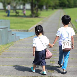 かご巾着サコッシュ/チャコールグレー 13枚目の画像