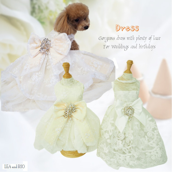 ドレス dress ウェディング パーティー 撮影 ドックウェア 犬 猫 服 犬