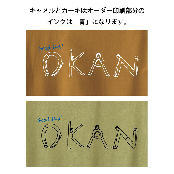 【名前可・Tシャツ色選択可】ヒトモジ母の日3点セット 12枚目の画像