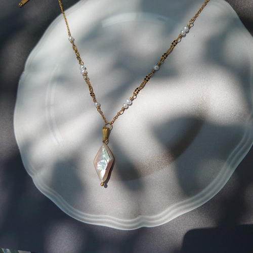 ロングネックレス オーロラパール ネックレス・ペンダント Nature fuu