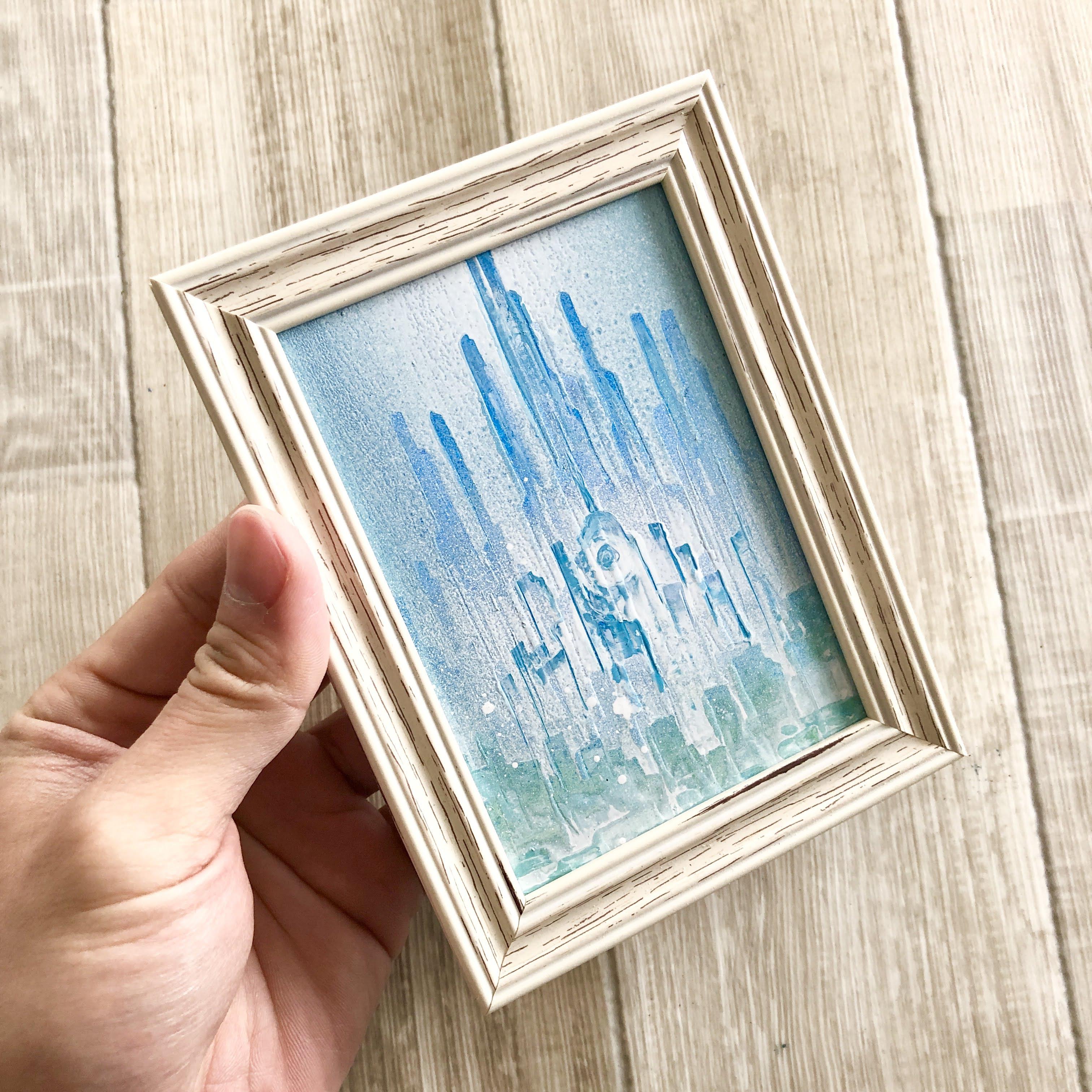 ちょっとしたスペースに飾るスプレーアート ミニ原画 スタンド