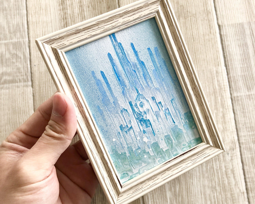 スプレーアート作品『Last Starburst』 A3サイズ原画 スプレーアート原画35』A3サイズ・お城・宇宙・銀河・幻想風景