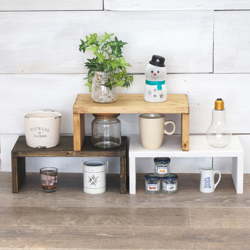 木目コの字ラック1個 25色【受注】 その他インテリア雑貨 素朴木工